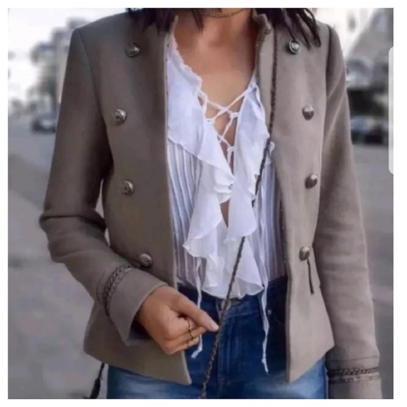Zara Jackets & Coats Zara Military Blazer 8448 Poshmark